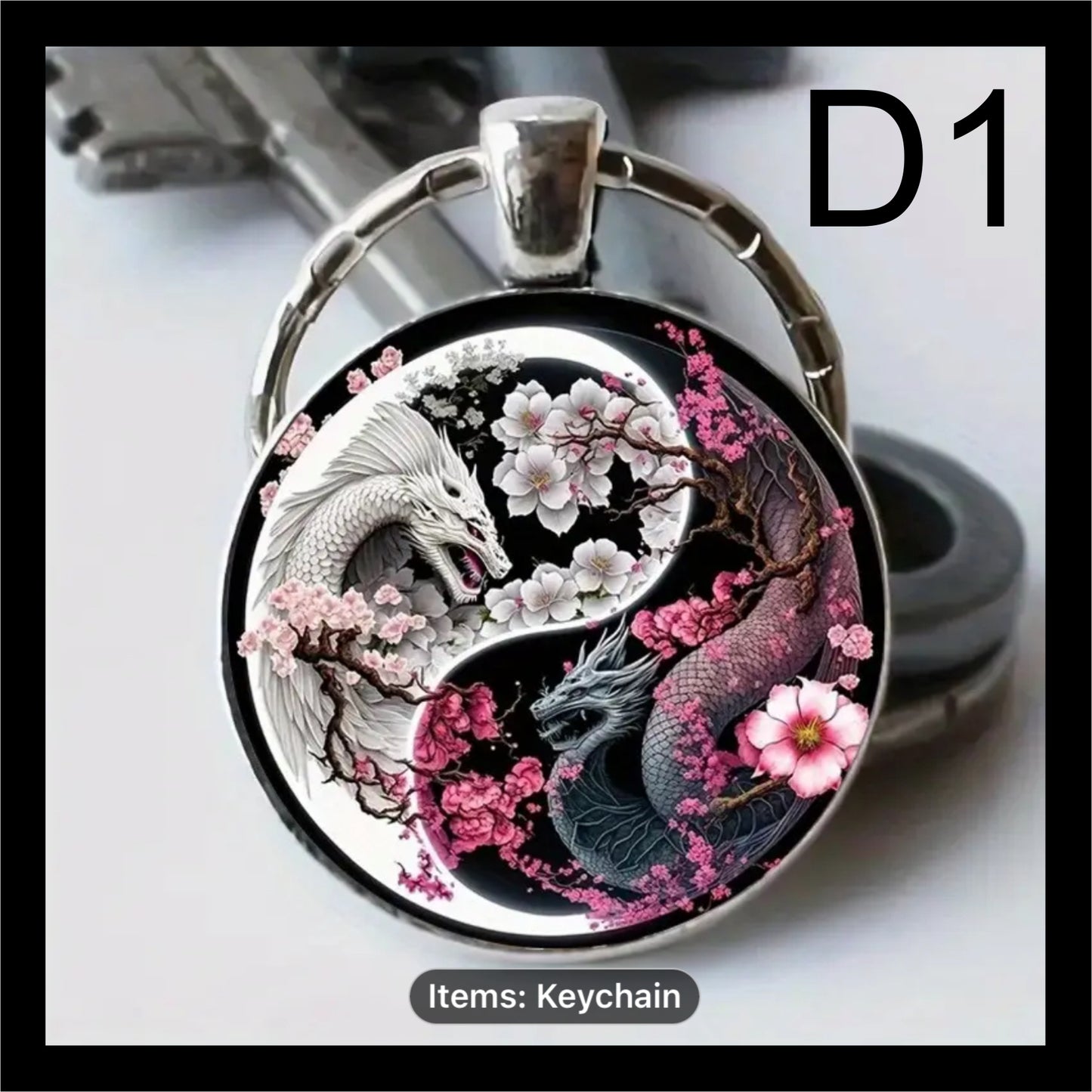 Yin Yang Keyring