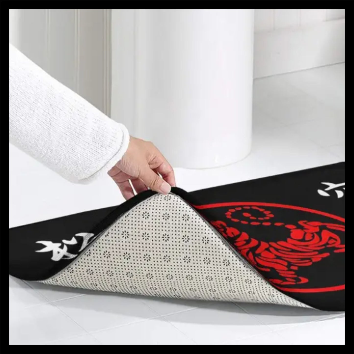 Shotokan Symbol And Kanji Soft Non-slip Doormat