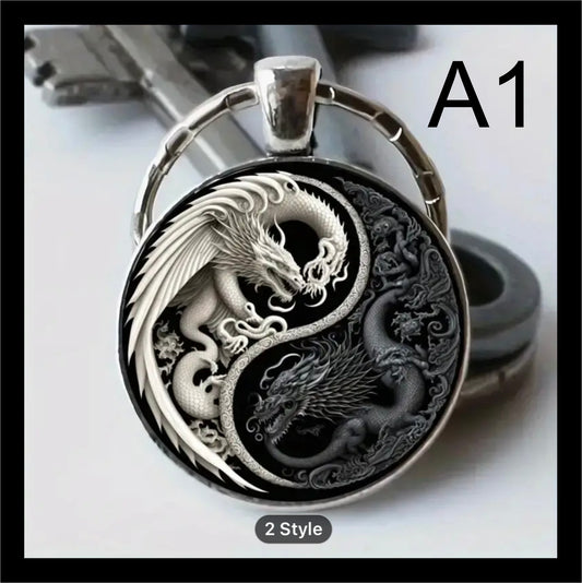 Yin Yang Keyring