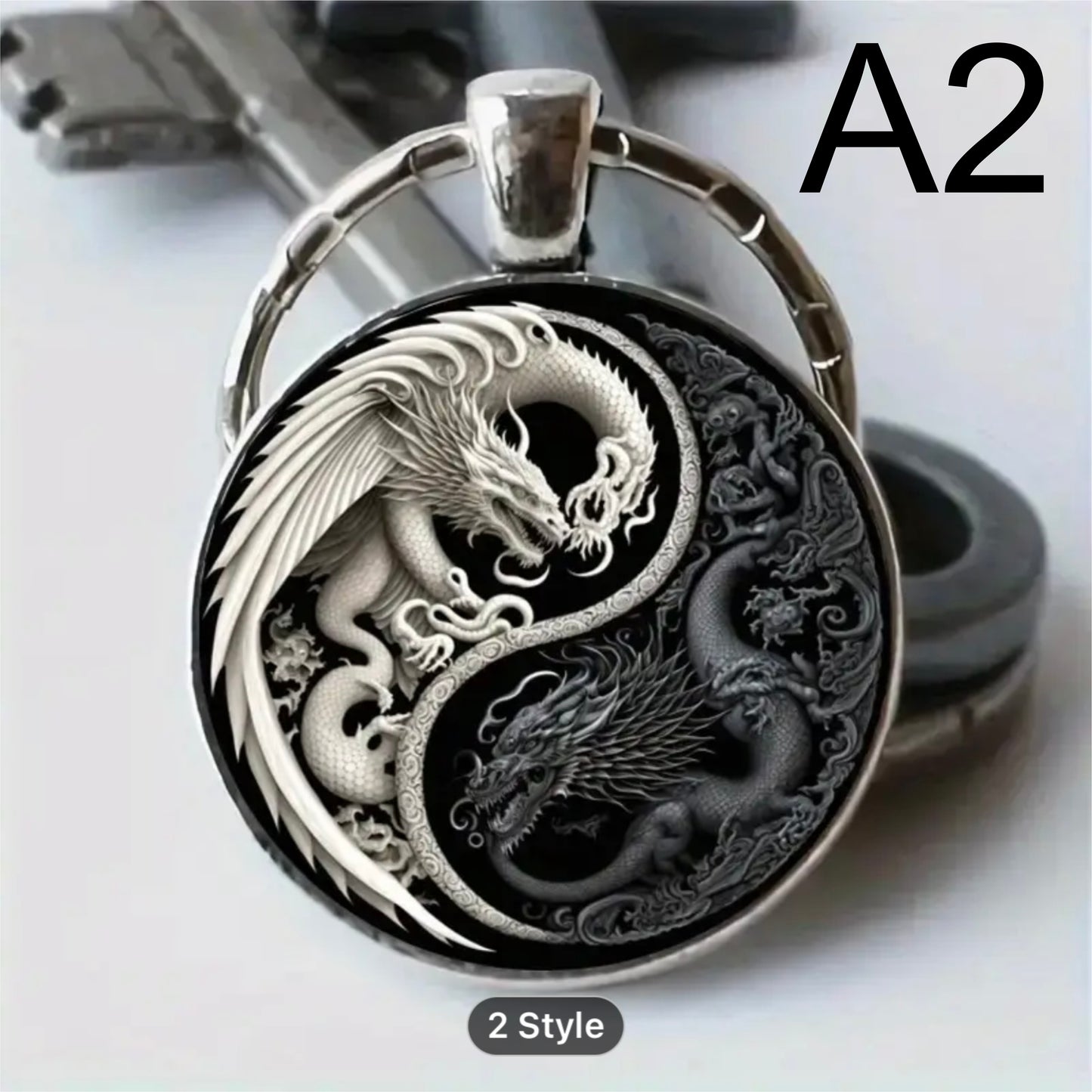 Yin Yang Keyring