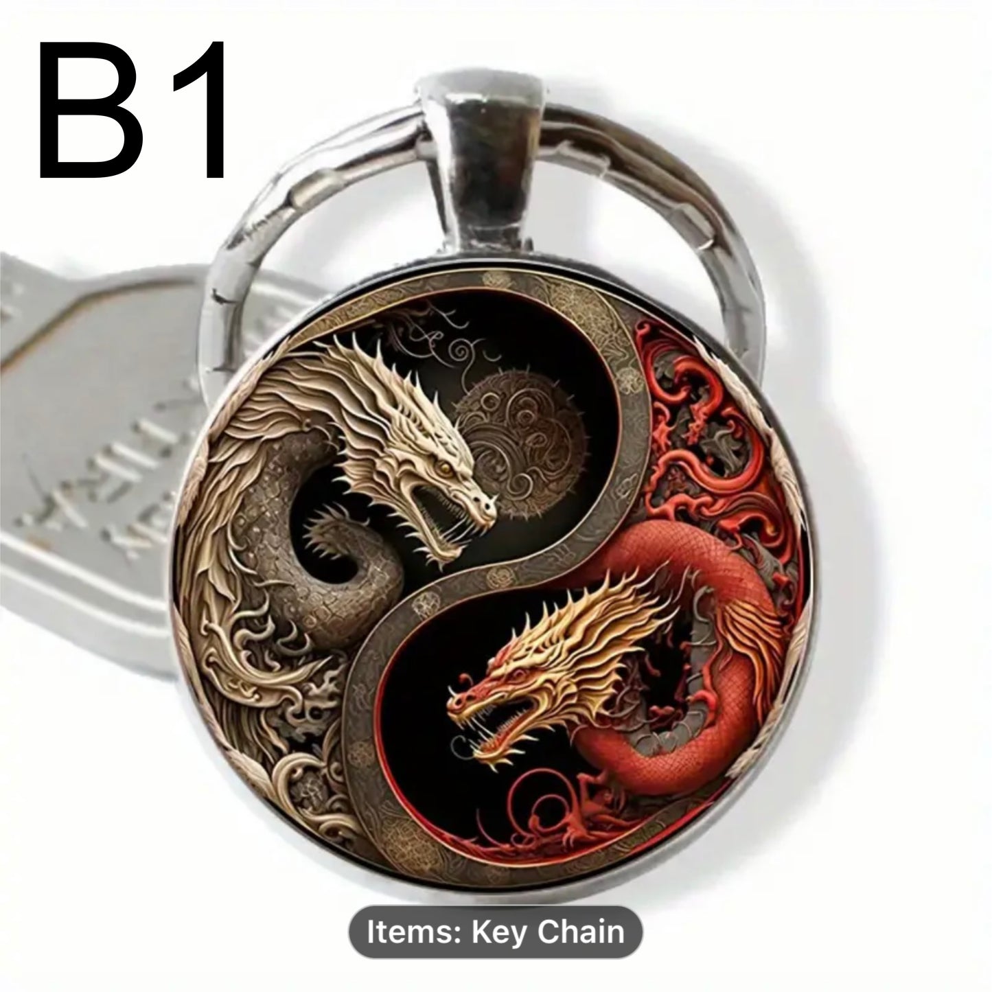 Yin Yang Keyring