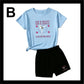 Girls TShirt & Shorts/Pants Combo TS303