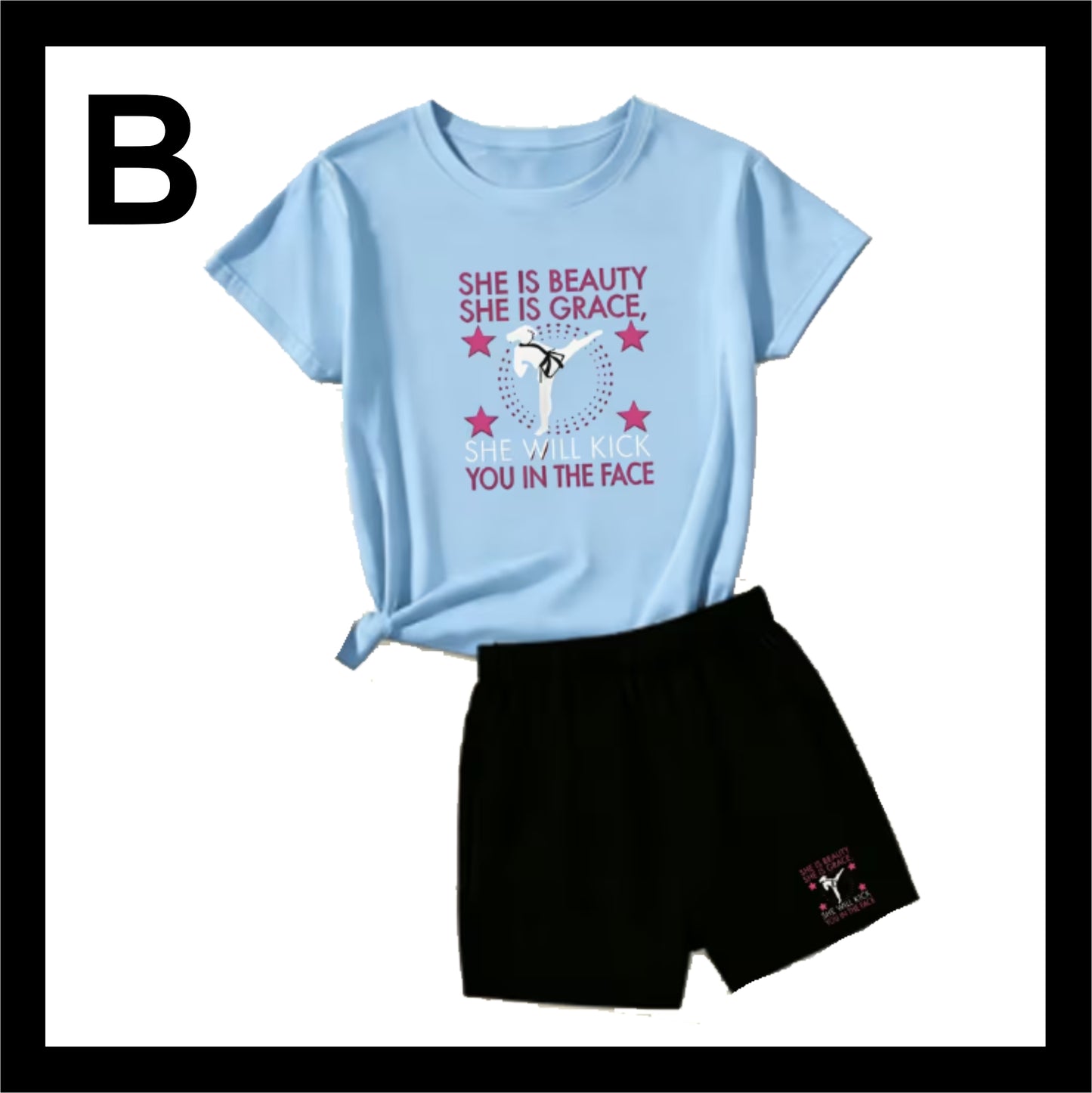 Girls TShirt & Shorts/Pants Combo TS303