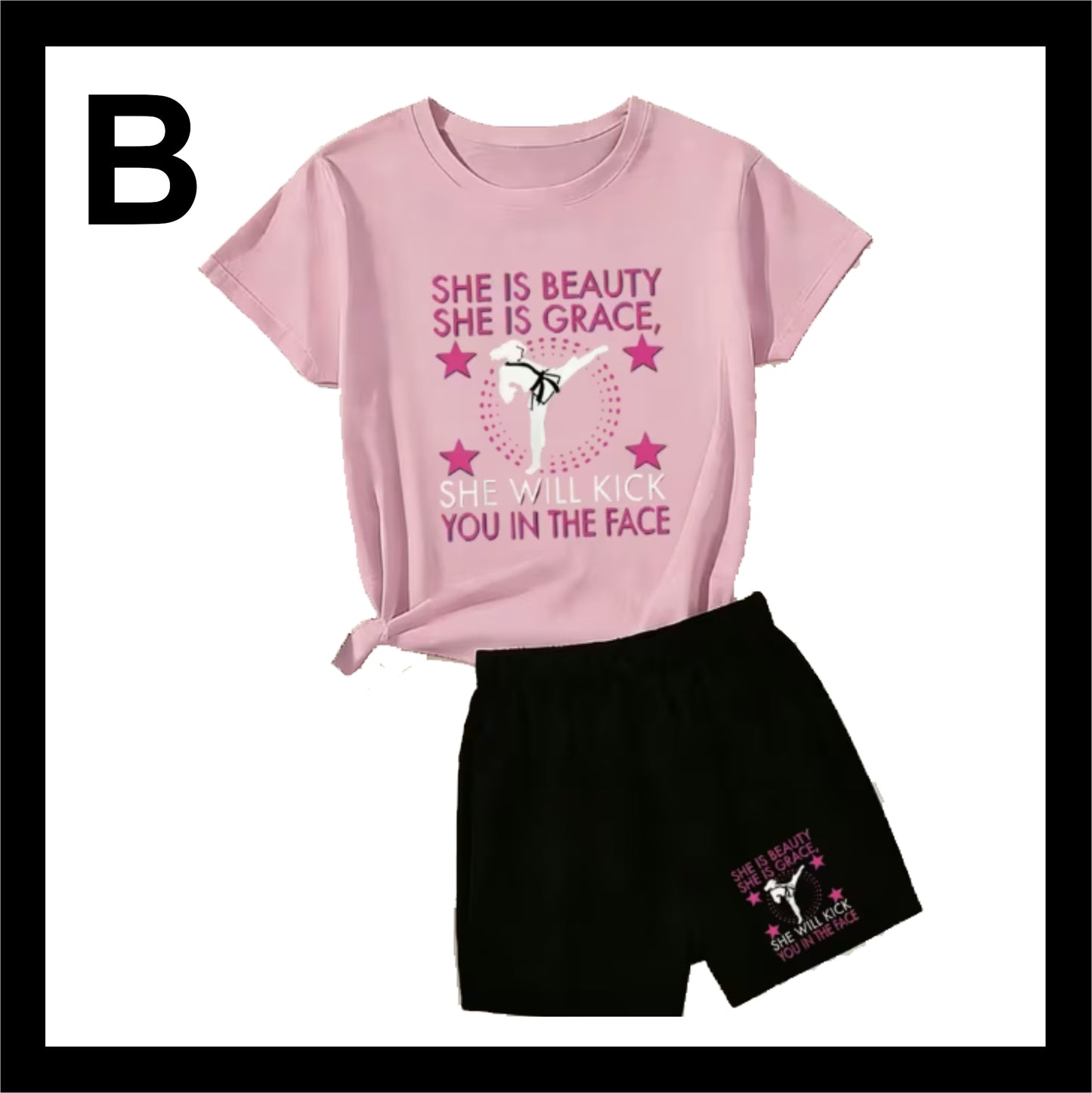 Girls TShirt & Shorts/Pants Combo TS303