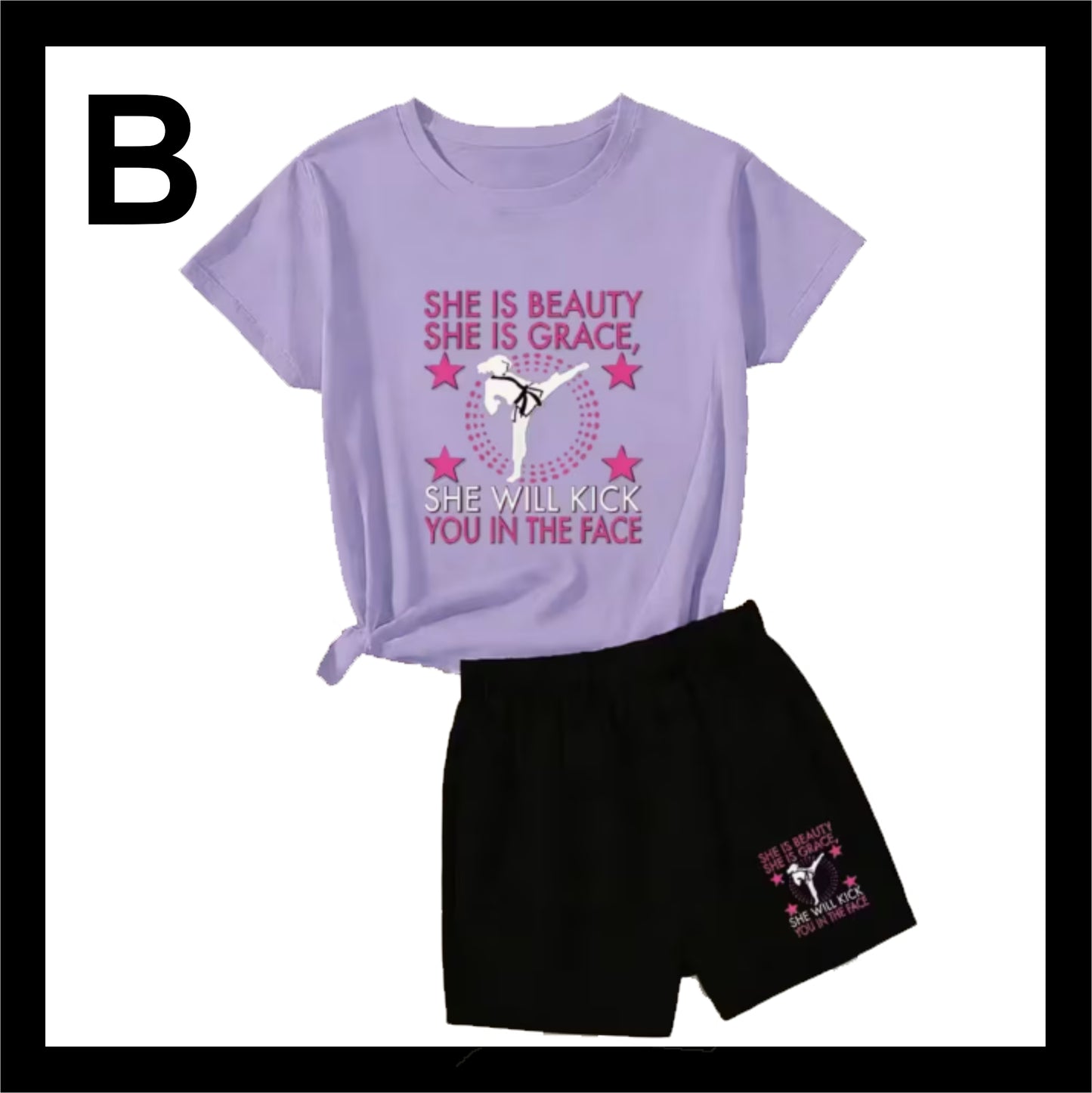 Girls TShirt & Shorts/Pants Combo TS303