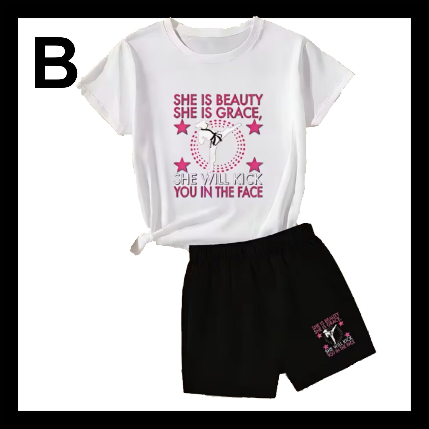 Girls TShirt & Shorts/Pants Combo TS303