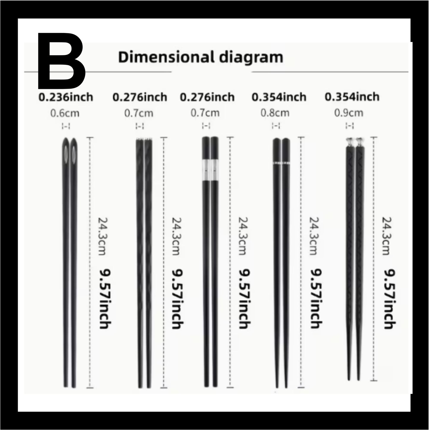Chop Sticks - Fibreglass ME022 (5prs)