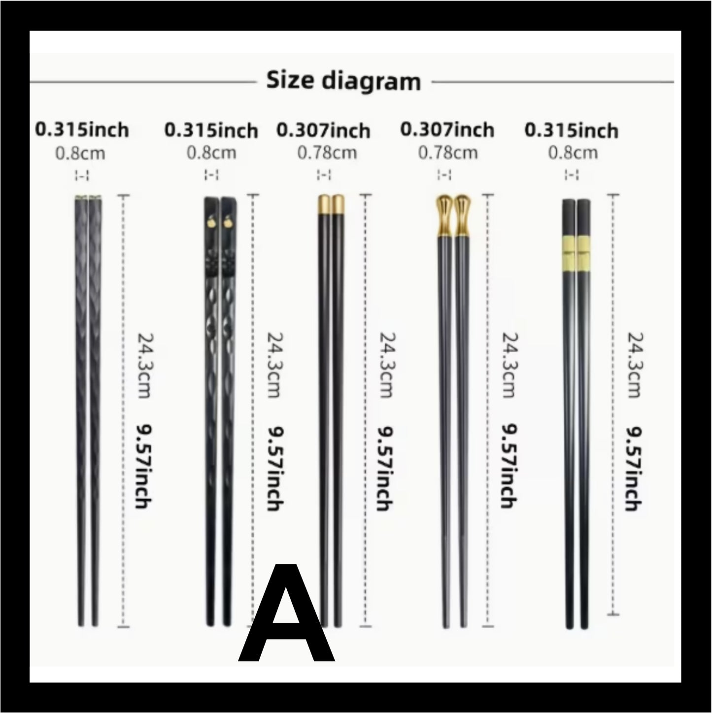 Chop Sticks - Fibreglass ME022 (5prs)