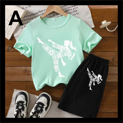 Girls TShirt & Shorts/Pants Combo TS303