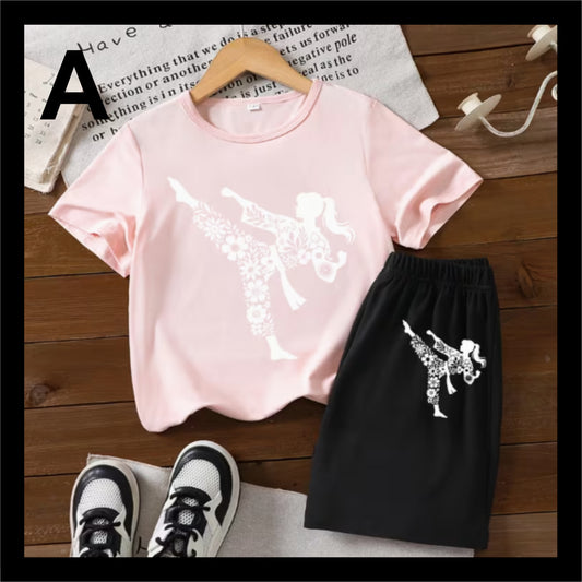 Girls TShirt & Shorts/Pants Combo TS303