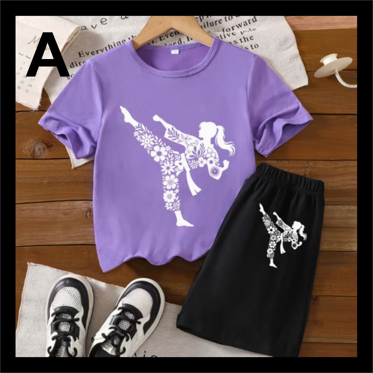 Girls TShirt & Shorts/Pants Combo TS303