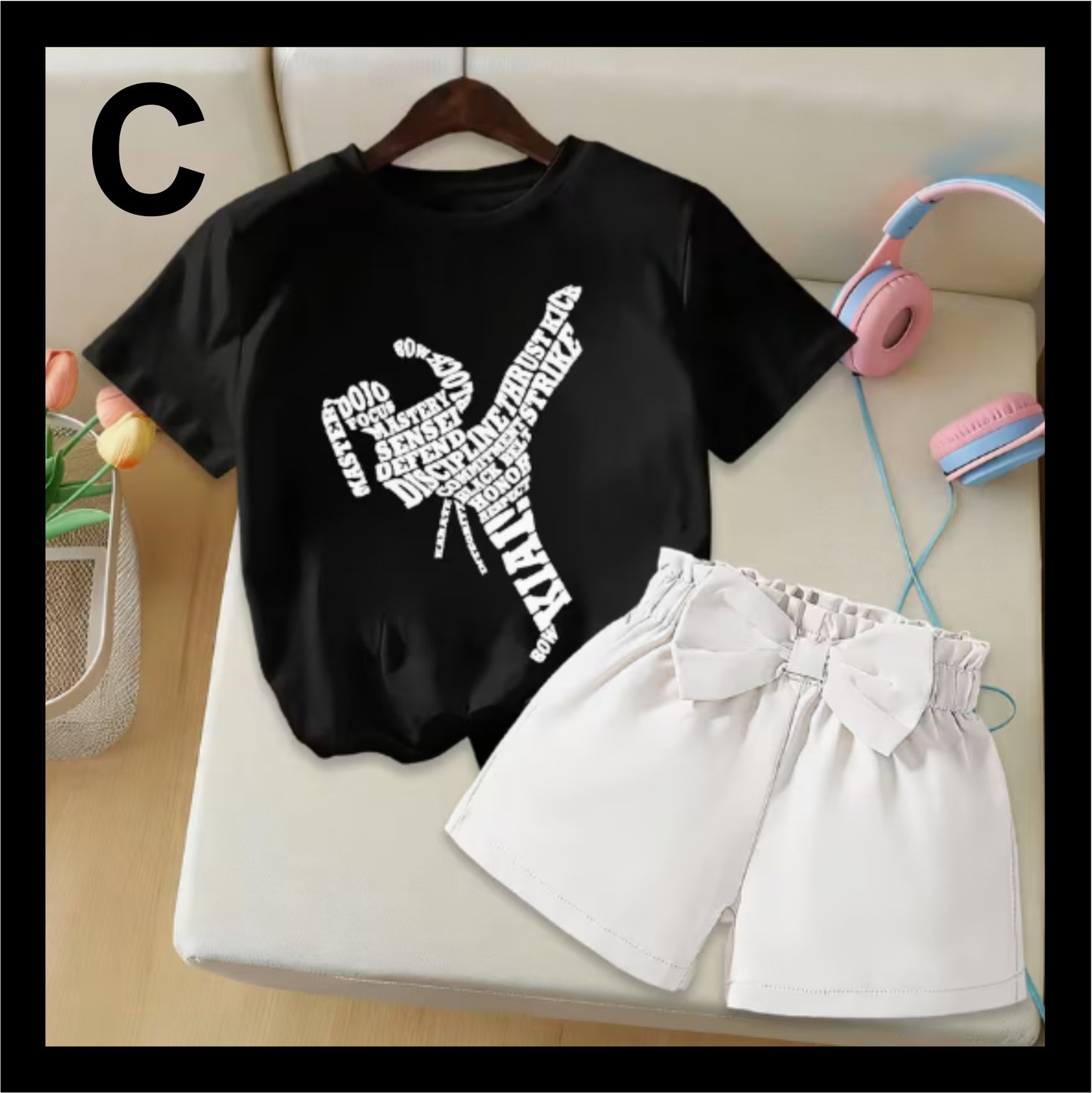 Girls TShirt & Shorts/Pants Combo TS303