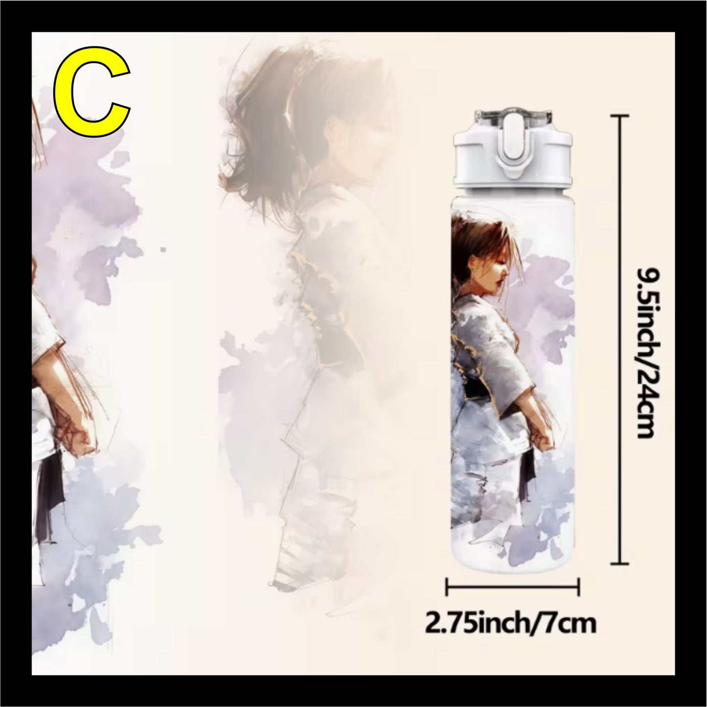 Plastic Water Bottle 1pc ME001