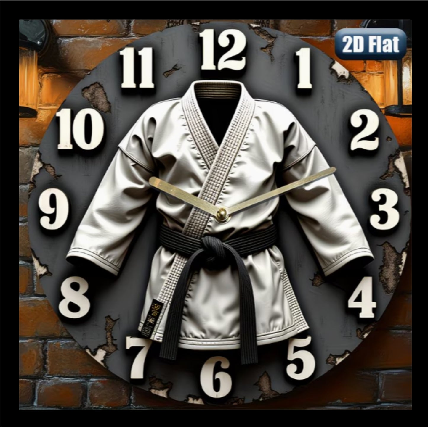 Karate Theme Clock