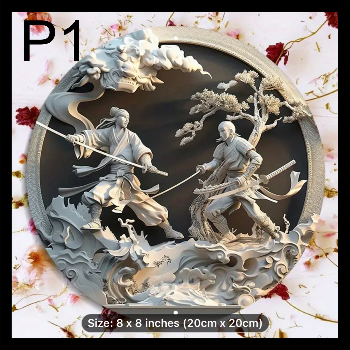 Vintage Round Mural MO001