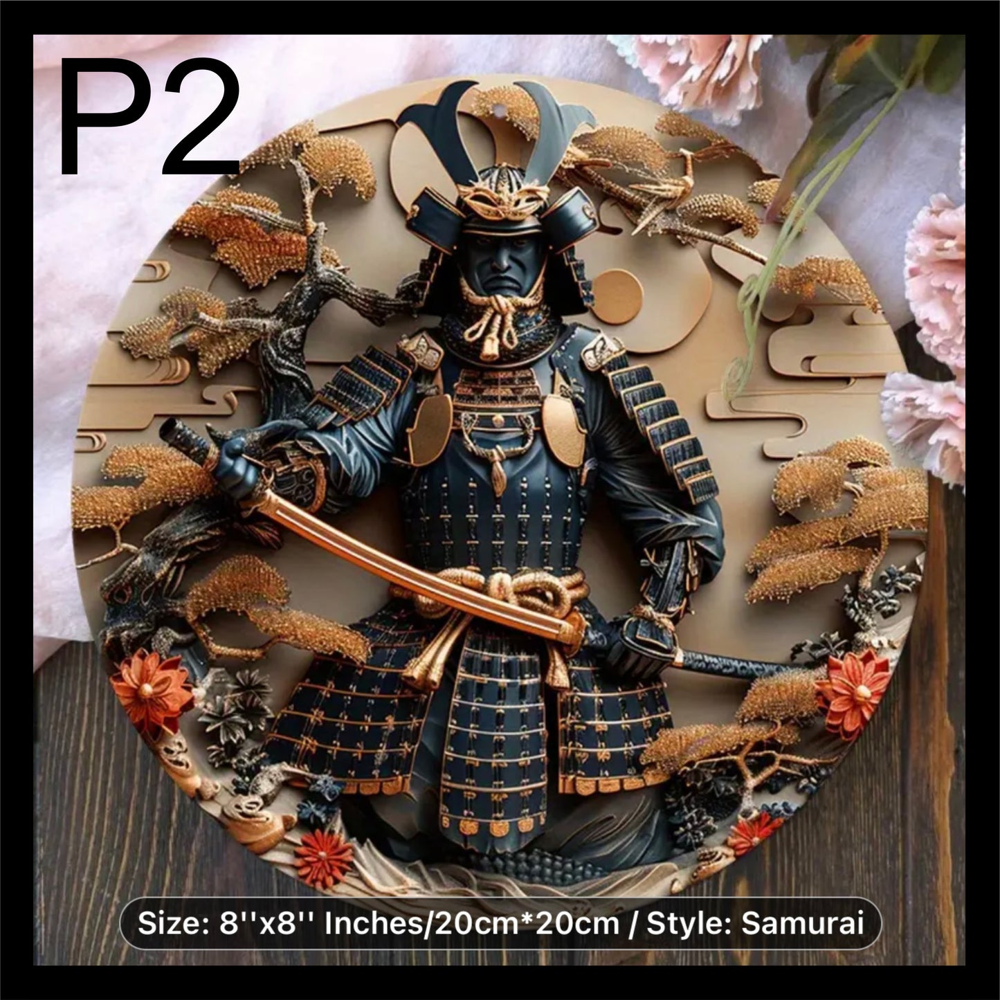 Vintage Round Mural MO001