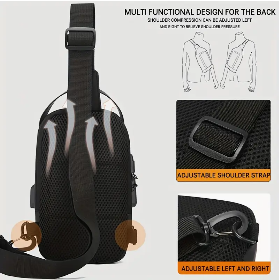 SA JKA Fashion Lockable Cross Body Bag CB007
