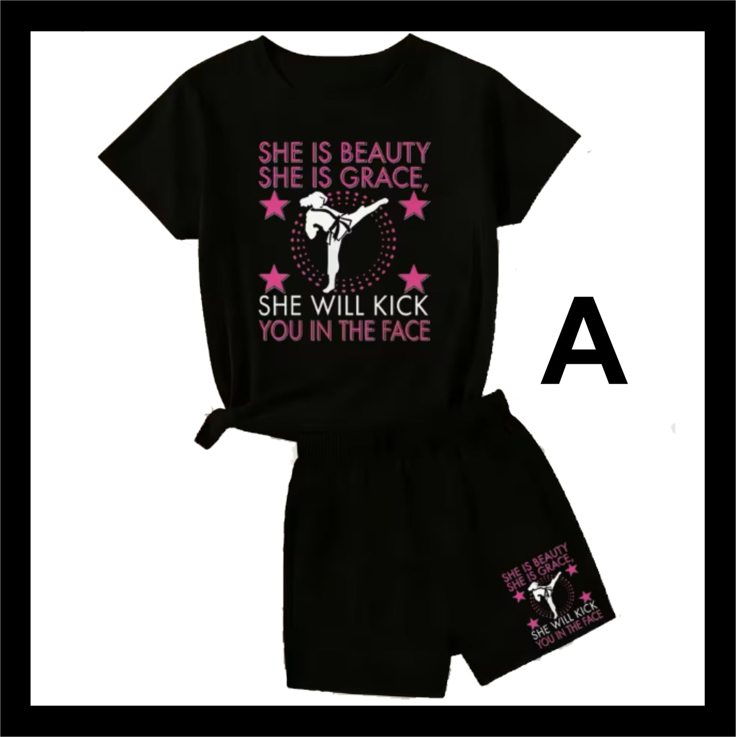 TShirt & Shorts Girls Combo TS303