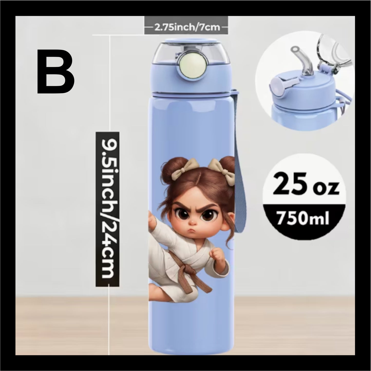 Plastic Water Bottle 1pc ME001