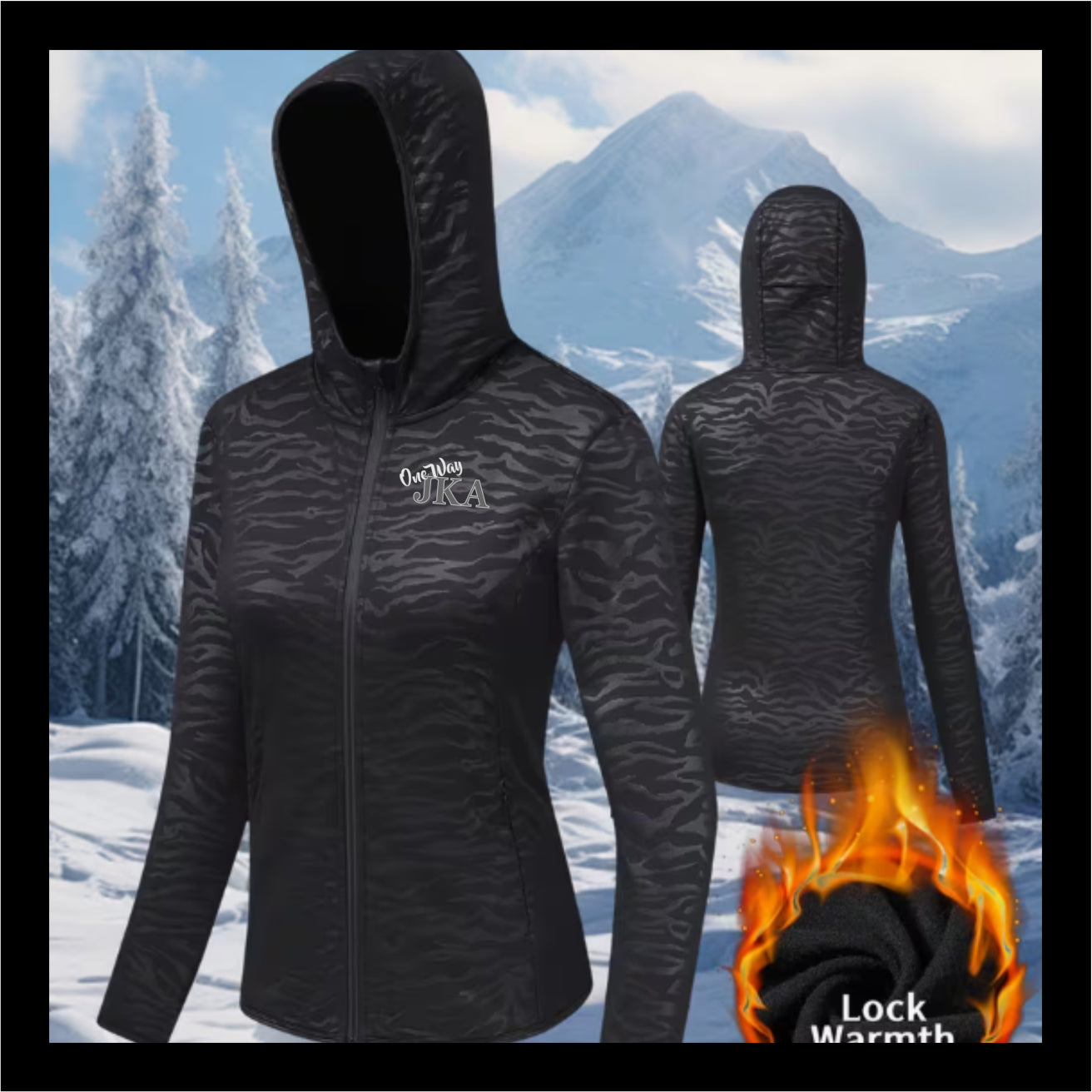 Ladies Zebra Thermal Fleece Jacket J016