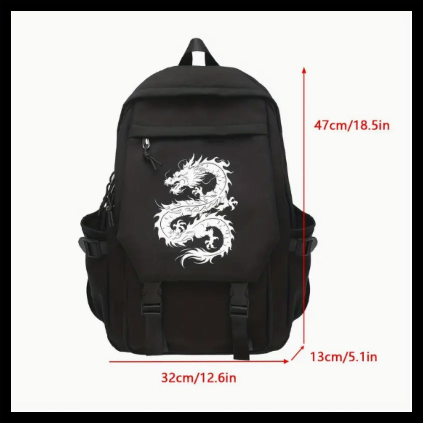 Dragon Print Backpack