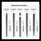 Chop Sticks - Black and Silver (5prs) ME024