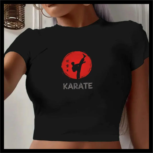 Ladies Crop Top T-Shirt - TS040