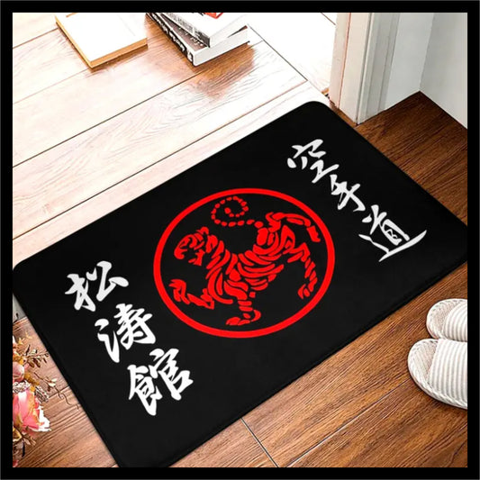 Shotokan Symbol And Kanji Soft Non-slip Doormat
