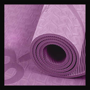 Yoga mats - with body alignment markings